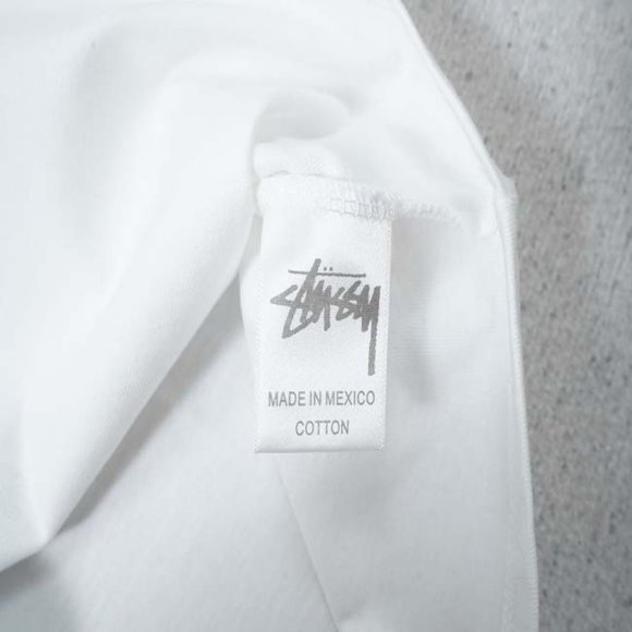 STUSSY Skull Dog T-Shirt - White Short Sleeve - Picture 3 of 16